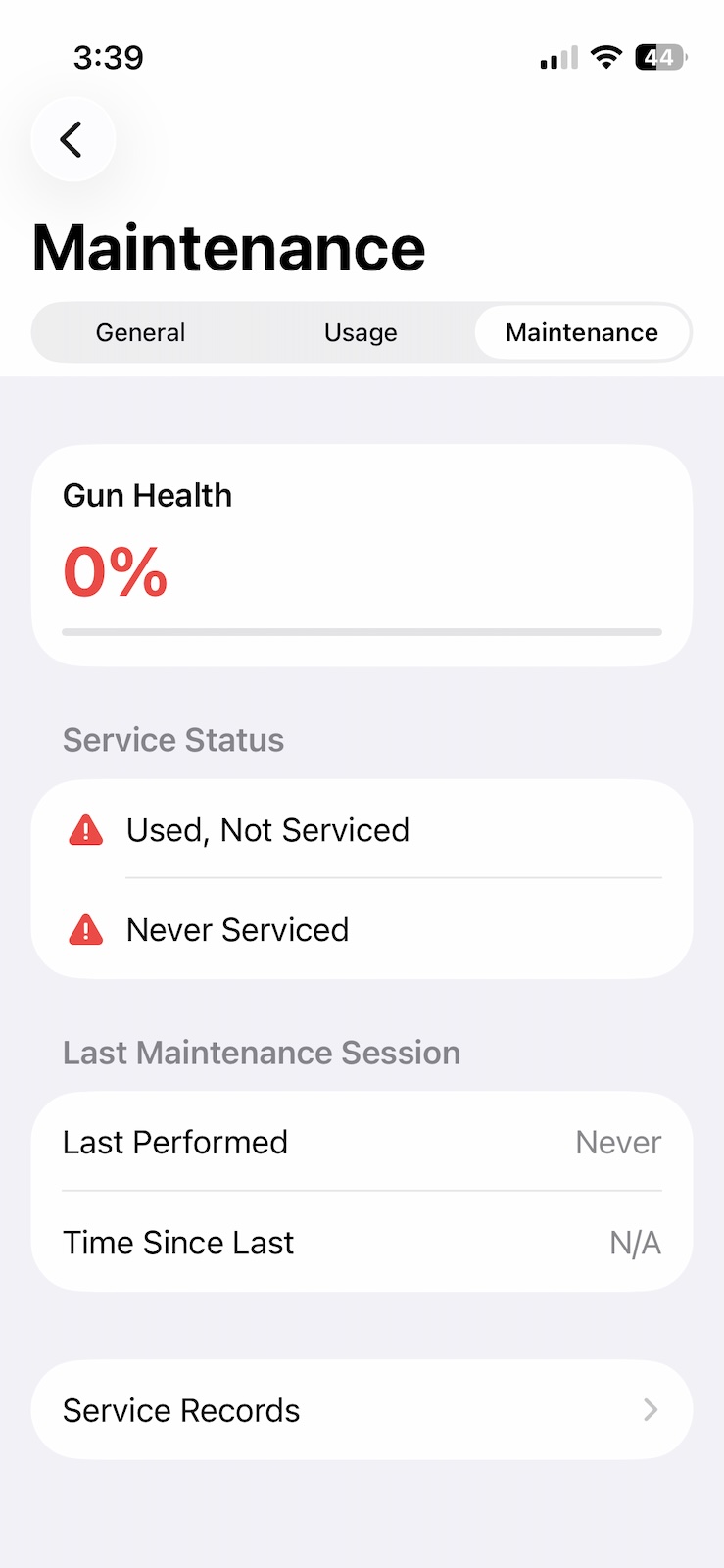 Gun Health Unhealthy