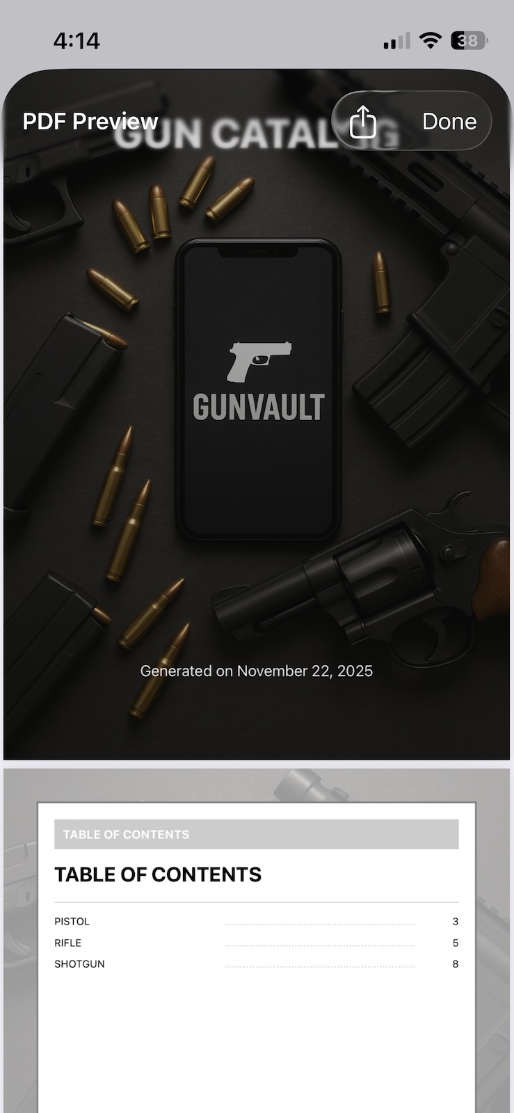 Gun Catalog Cover